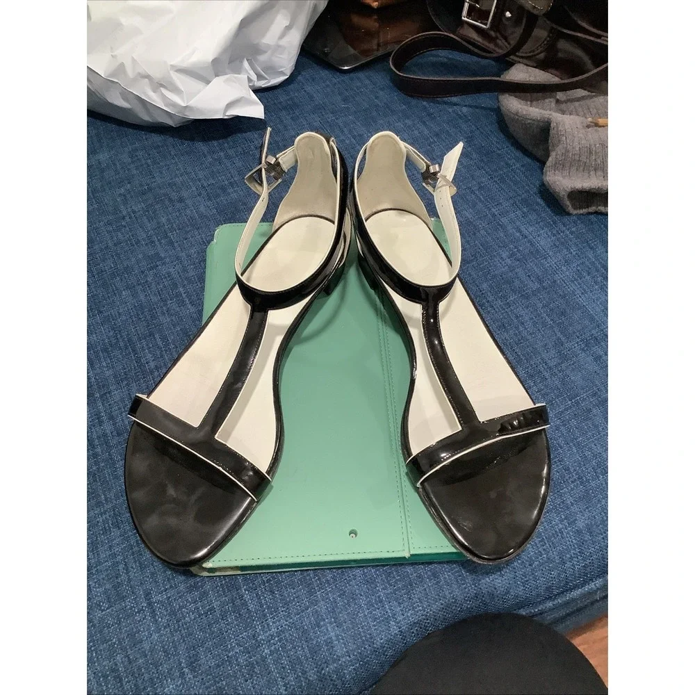 Pre-Owned Salvatore Ferragamo Black Size 8 Sling Back Sandals